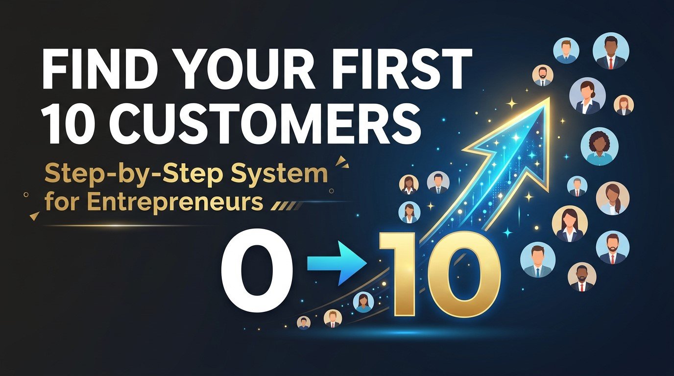 How to Find Your First 10 Customers (A Proven System for New Entrepreneurs)