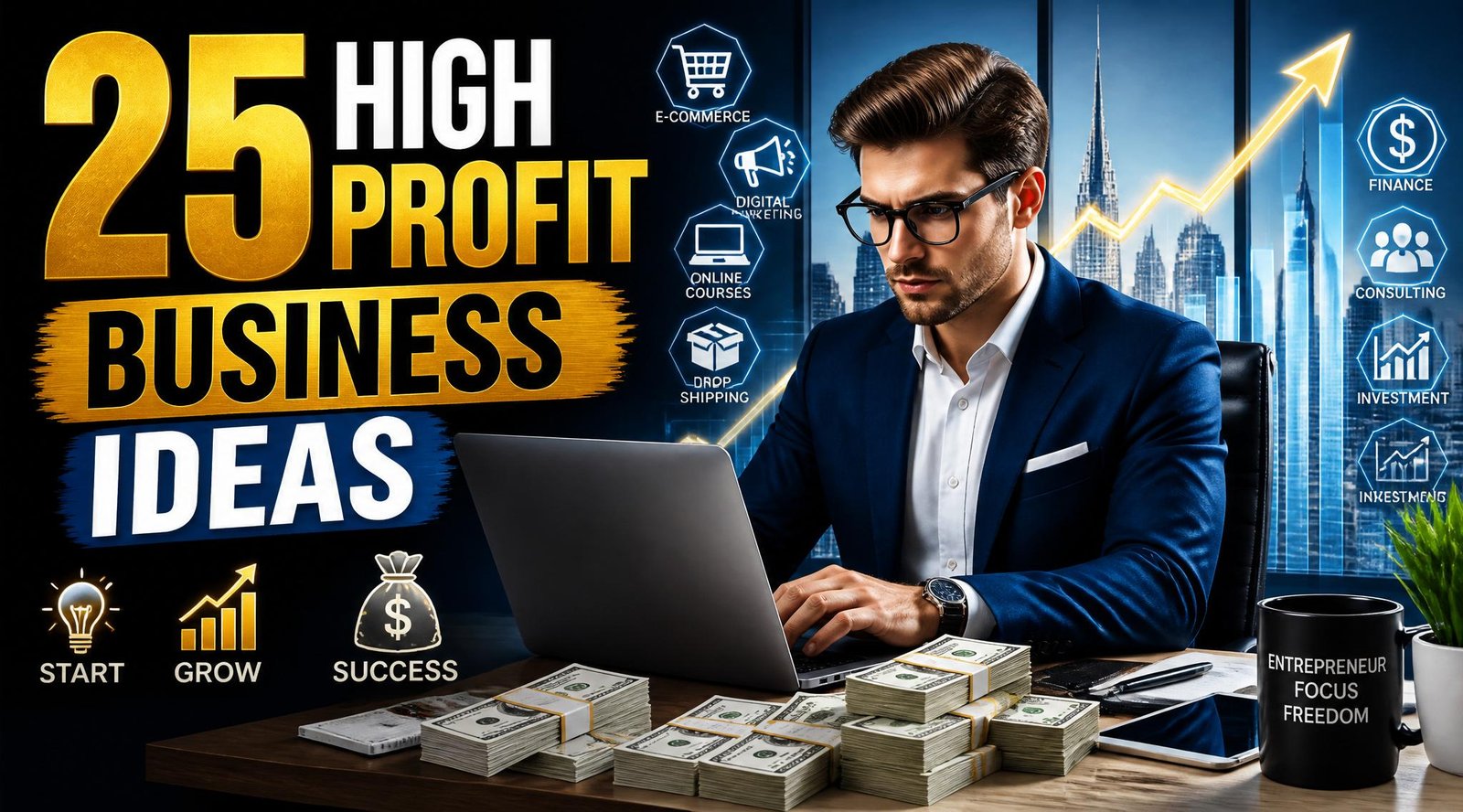 25 Low-Cost Business Ideas with High Profit Margins in 2026