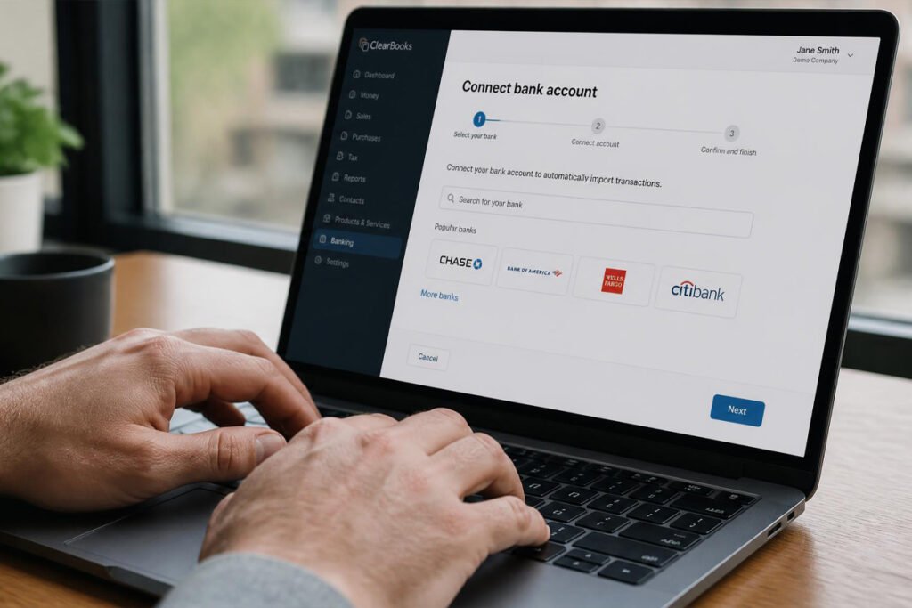 steps to set up accounting software for a small business