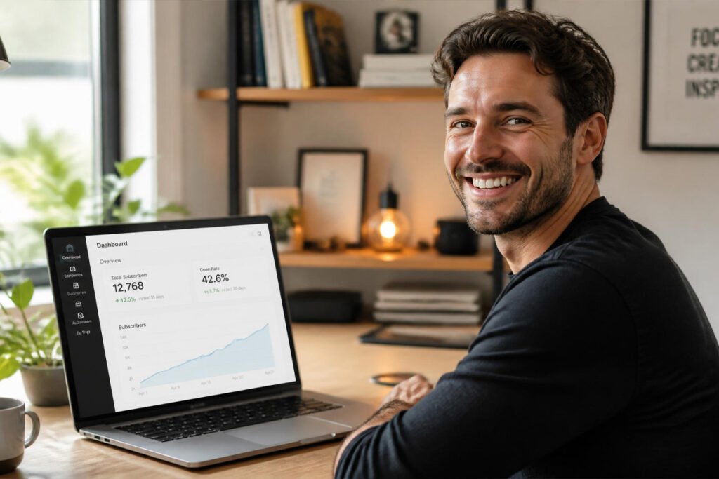 creator successfully growing email list and sales