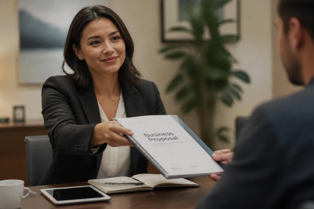 signed business proposal template ready for client delivery