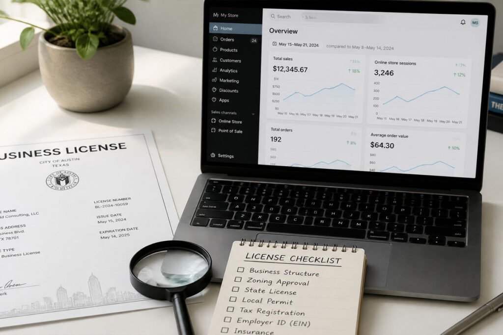 business license to sell online requirements checklist
