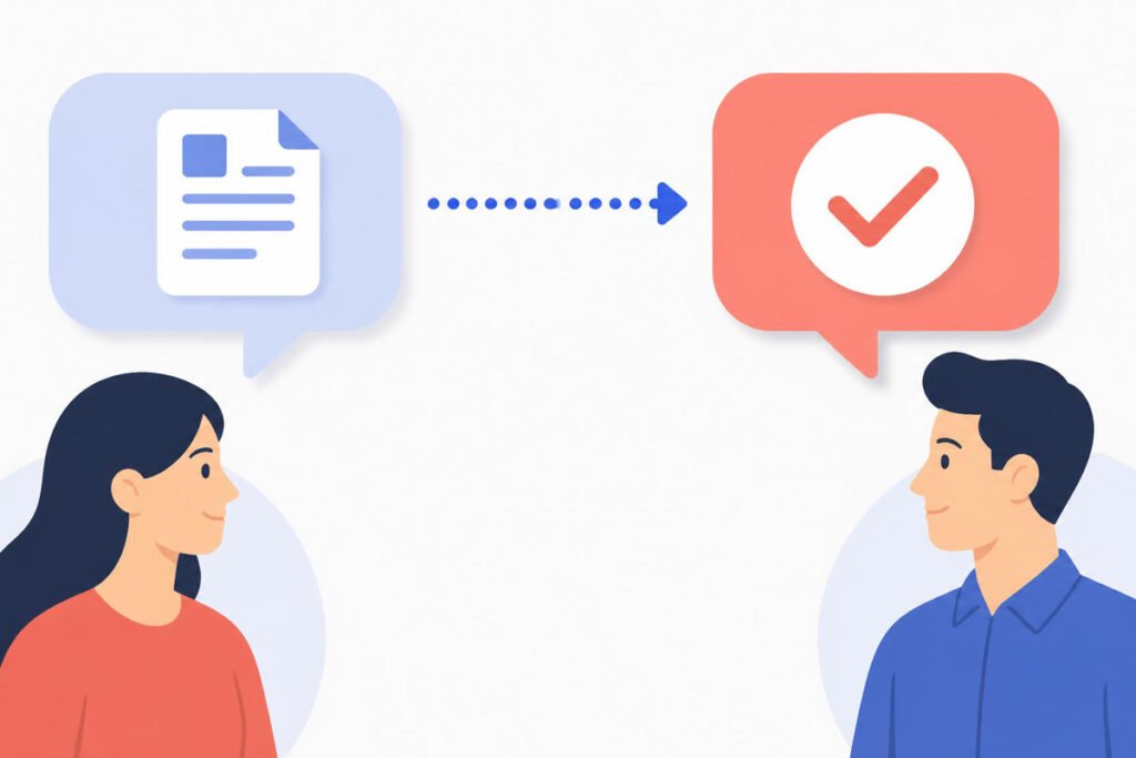 Clear next steps and follow-up process in business proposal