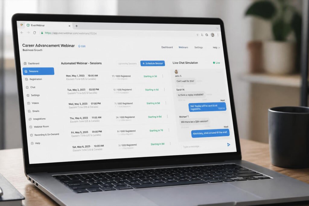 A webinar is one of the highest-converting tools a creator has — live or automated, it lets you demonstrate expertise, answer objections in real time, and move an audience from "just browsing" to "ready to buy" faster than almost any other format. It's also one of the most technically demanding things a creator asks their software to do: streaming smoothly to hundreds of attendees, managing a live chat, running polls, and closing with a checkout link, all without freezing at the exact moment you're making your offer.

The platform you choose determines whether that moment goes smoothly or turns into an apology in the chat about lag and dropped connections. If you're building out a broader course business, our guide on the best online course platforms for creators covers where students land after the webinar ends — this one is about the tool that gets them there in the first place. Here are the five best webinar software platforms for creators who need reliable streaming, real engagement features, and a smooth path from live event to sale.

Table of Contents
What to Look for in Webinar Software
Zoom Webinars — Best Overall for Reliability
WebinarJam — Best for Sales-Focused Webinars
Demio — Best for Simplicity & Design
EverWebinar — Best for Automated/Evergreen Webinars
StreamYard — Best Value Pick for Multi-Platform Streaming
Comparison Table
How to Choose Based on Your Business Goal
FAQs
Final Verdict
What to Look for in Webinar Software

Before comparing specific platforms, it's worth understanding which features actually affect whether a webinar converts — and which ones are just nice-to-have extras.

Streaming reliability and attendee capacity. This is the single most important factor. A platform that lags, freezes, or drops attendees during a live pitch doesn't just lose that sale — it damages trust for future launches. Check the platform's stated attendee limits and read reviews specifically about stability during live, high-traffic sessions.

Registration and reminder automation. A polished registration page with automated email and SMS reminders significantly increases show-up rates, since a large share of registrants forget without a nudge. Look for platforms with built-in sequences rather than requiring a separate email tool to be stitched in.

Live engagement features. Chat, polls, Q&A, and handouts keep attendees active rather than passively watching, which correlates directly with higher conversion at the offer stage. A webinar with no interaction beyond a static video feed loses attention fast.

Evergreen or automated replay options. If your business model depends on running the same webinar repeatedly rather than live each time, look specifically for platforms that support automated "fake live" playback with real-time chat simulation, not just a basic on-demand video.

Integrated checkout and offer tools. The best platforms let you display a countdown timer, a special offer, and a direct checkout link during the webinar itself, removing friction between the pitch and the purchase. Platforms without this force attendees to leave the session to buy, which measurably reduces conversion.

Analytics on attendee behavior. Detailed data on when attendees dropped off, how long they stayed, and which questions came up in chat helps you refine future webinars instead of guessing what worked.

With those criteria in mind, here are the five platforms that consistently deliver for creators running webinars as part of their business.

1. Zoom Webinars — Best Overall for Reliability

Best for: Creators who prioritize rock-solid streaming stability above specialized sales features, especially those already using Zoom for other business calls.

Zoom's webinar product benefits from the same infrastructure that made it the default video conferencing tool for millions of businesses — genuinely reliable streaming even at large attendee counts, minimal lag, and a familiar interface that most attendees already know how to use without technical friction. For creators who've had bad experiences with less established platforms freezing during a launch, that reliability alone often justifies the choice.

Pros:

Exceptional streaming reliability, even at high attendee counts
Familiar interface reduces technical friction for attendees
Strong built-in polling, Q&A, and breakout room features
Integrates well with existing Zoom-based business workflows

Cons:

Sales-specific features (offer overlays, countdown timers) are more limited than dedicated marketing webinar tools
Registration page design is more basic and less customizable
No native evergreen/automated webinar functionality

Ideal for: Creators who prioritize technical reliability above all else and don't need heavy sales-funnel features built directly into the webinar interface.

2. WebinarJam — Best for Sales-Focused Webinars

Best for: Creators running product launches or course sales where the webinar's primary purpose is converting attendees into buyers.

WebinarJam was built specifically around the sales webinar use case, and it shows in the feature set — customizable registration pages designed for conversion, built-in countdown timers and offer overlays during the live session, and automated follow-up sequences for both attendees and no-shows. For creators whose webinars exist primarily to sell a course, coaching program, or digital product, this sales-first design reduces the need to bolt on separate tools.

Pros:

Purpose-built sales features (offer overlays, countdown timers, checkout integration)
Highly customizable, conversion-focused registration pages
Automated email/SMS follow-up sequences for attendees and no-shows
Supports large attendee capacity for bigger launches

Cons:

Interface feels less polished and more dated than newer competitors
Steeper learning curve to set up the full funnel correctly
Higher price point at higher attendee tiers

Ideal for: Course creators and coaches running dedicated sales webinars where conversion is the primary goal of the session.

3. Demio — Best for Simplicity & Design

Best for: Creators who want a genuinely clean, modern-looking webinar experience without a complicated setup process.

Demio stands out for how much attention has gone into the actual look and feel of the webinar room — a clean, modern interface that doesn't feel dated compared to some longer-established platforms, combined with a genuinely simple setup process that doesn't require watching multiple tutorial videos just to launch a first session. For creators whose brand depends on a polished, professional feel, Demio's design consistently gets singled out as a strength.

Pros:

Clean, modern interface for both hosts and attendees
Simple, fast setup process with minimal learning curve
No download required for attendees — runs entirely in-browser
Solid engagement features including handouts and polls

Cons:

Attendee capacity on lower tiers is smaller than some competitors
Evergreen/automated webinar functionality is more limited
Fewer advanced sales-funnel customization options than WebinarJam

Ideal for: Creators who prioritize a polished, professional brand experience and want the simplest possible path to hosting a live webinar.

4. EverWebinar — Best for Automated/Evergreen Webinars

Best for: Creators who want to run the same high-converting webinar repeatedly on autopilot rather than hosting it live every time.

EverWebinar (built by the same company as WebinarJam) is specifically designed around the "evergreen" model — recording a webinar once and then playing it back on a recurring schedule with simulated live chat and real-time-feeling interaction, so attendees experience it as a genuine live event even though it's automated. For creators whose business model depends on continuously running the same proven webinar rather than repeating live sessions, this is the most purpose-built option available.

Pros:

Purpose-built for automated, recurring "evergreen" webinars
Simulated live chat creates a genuinely convincing live-feeling experience
Flexible scheduling — attendees can join at multiple times throughout the week
Detailed analytics on attendee behavior across automated sessions

Cons:

Not designed for genuinely live, real-time interactive webinars
Requires a separate tool (or WebinarJam) if you also want to run live sessions
Setup takes more time upfront to record and configure the automated flow

Ideal for: Creators with a proven, repeatable webinar pitch who want to scale it without hosting a live session every single time.

5. StreamYard — Best Value Pick for Multi-Platform Streaming

Best for: Creators on a tighter budget who want to stream webinars to multiple platforms (YouTube, Facebook, LinkedIn) simultaneously without a dedicated webinar-specific price tag.

StreamYard wasn't originally built as a dedicated webinar platform, but its combination of a low price point, genuinely easy-to-use interface, and the ability to simultaneously stream to multiple social platforms has made it a popular choice for creators running informal or hybrid webinars, especially those building an audience across several channels at once rather than relying on a single registration-based event.

Pros:

Strong value — significantly lower cost than dedicated webinar platforms
Simultaneous multi-platform streaming (YouTube, Facebook, LinkedIn)
Simple, intuitive interface with minimal setup time
Good for building audience reach across multiple channels at once

Cons:

Lacks dedicated sales-funnel features like offer overlays and countdown timers
No built-in evergreen/automated webinar functionality
Registration and follow-up automation is more limited than dedicated webinar tools

Ideal for: Creators building audience across multiple platforms who want an affordable way to run live sessions without committing to a specialized, pricier webinar platform.

Comparison Table
Platform	Best For	Sales Features	Evergreen Option	Price Range
Zoom Webinars	Reliability	Basic	No	$$$
WebinarJam	Sales-focused webinars	Strong	Via EverWebinar	$$$
Demio	Simplicity & design	Moderate	Limited	$$$
EverWebinar	Automated webinars	Strong	Core feature	$$$
StreamYard	Multi-platform value	Basic	No	$

(Price ranges are relative indicators, not fixed figures — always check current pricing before purchasing.)

How to Choose Based on Your Business Goal

The right platform depends less on brand reputation and more on what the webinar is actually meant to accomplish for your business.

Creators who prioritize technical reliability above all else should default to Zoom Webinars, especially if already using Zoom for other business functions.
Course creators and coaches running dedicated sales presentations will benefit most from WebinarJam's purpose-built conversion features.
Creators focused on brand polish and simplicity should prioritize Demio's clean design and fast setup.
Businesses running the same proven pitch repeatedly will get the most value from EverWebinar's automated, evergreen model.
Creators building audience across multiple platforms on a tighter budget should consider StreamYard for its multi-platform streaming and lower price point.
Common Mistakes Creators Make When Choosing Webinar Software

Choosing a platform without testing it live first. A platform that looks polished in the dashboard can behave very differently under the pressure of a real live session with dozens or hundreds of attendees. Run a genuine test session, ideally with a few real people, before relying on it for an actual launch.

Underestimating the importance of reminder sequences. Registration numbers can look strong while live attendance disappoints badly without proper reminder automation. A platform with weak reminder tools needs to be paired with a separate email sequence to avoid this gap.

Ignoring mobile attendee experience. A meaningful share of webinar attendees join from a phone, and a platform with a poor mobile viewing experience creates real drop-off during exactly the moments that matter most.

Overcommitting to an evergreen platform before validating the webinar live. Automating a webinar before confirming it actually converts in a live setting risks scaling a pitch that doesn't work yet. Validate with a few live sessions first, then automate once the format is proven.

Skipping analytics review after each session. The data on where attendees dropped off or what questions came up in chat is one of the most valuable feedback loops available to a creator, and it's frequently ignored in the rush to move on to the next launch.

Where to Start and How to Protect Your Business

Most platforms on this list offer a free trial or a low-cost entry tier, making it realistic to test two options with a small, low-stakes session before committing to a paid annual plan. Pay attention to how each platform handles attendee data — since your webinar registrants are a valuable list for future marketing, confirm you can export that data freely rather than being locked into the platform's ecosystem.

Once you've chosen a platform, a few habits protect the business as webinars become a regular part of your marketing: always have a backup plan (a second device or an alternate platform link) in case of a technical failure during a live high-stakes session, record every session even when running live, since the recording becomes valuable reusable content, and review attendee questions after each webinar to refine your offer and messaging over time.

FAQs

What's the best webinar software for someone running their very first webinar? Demio is generally the easiest starting point, thanks to its clean interface and fast setup process, letting first-time hosts focus on content rather than fighting with technical setup.

Is Zoom good enough for a sales-focused webinar, or do I need a dedicated platform? Zoom's reliability is excellent, but its sales-specific features (offer overlays, countdown timers, integrated checkout) are more limited than WebinarJam's. For webinars where conversion is the primary goal, a dedicated sales-focused platform typically performs better.

What's the difference between a live webinar and an evergreen webinar? A live webinar happens in real time with genuine audience interaction, while an evergreen webinar is pre-recorded and played back on a schedule with simulated chat to feel live. EverWebinar is purpose-built for the evergreen model.

How many attendees can most webinar platforms support? Capacity varies significantly by platform and pricing tier, ranging from a few dozen attendees on entry-level plans to several thousand on enterprise tiers. Always check the specific plan's attendee limit against your expected registration numbers.

Do I need separate email marketing software if I use a webinar platform? Some platforms like WebinarJam and Demio include reminder and follow-up automation, while others like Zoom and StreamYard have more limited built-in email tools and often work best paired with a dedicated email marketing platform.

Final Verdict

If reliability matters more than sales-specific features, Zoom Webinars remains the safest overall pick, especially for creators already using Zoom elsewhere in their business. If your webinar's primary job is converting attendees into buyers, WebinarJam is purpose-built for exactly that. And if you want to scale a proven pitch without hosting it live every time, EverWebinar turns a single recorded session into a recurring, automated sales engine.

Whichever you choose, remember that the webinar is just one part of the sales system — what happens before and after it matters just as much. Pair it with the right platform from our guide to best online course platforms for creators, and you've connected the full path from live pitch to paying student.