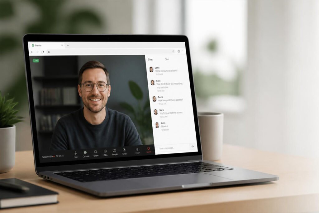 A webinar is one of the highest-converting tools a creator has — live or automated, it lets you demonstrate expertise, answer objections in real time, and move an audience from "just browsing" to "ready to buy" faster than almost any other format. It's also one of the most technically demanding things a creator asks their software to do: streaming smoothly to hundreds of attendees, managing a live chat, running polls, and closing with a checkout link, all without freezing at the exact moment you're making your offer.

The platform you choose determines whether that moment goes smoothly or turns into an apology in the chat about lag and dropped connections. If you're building out a broader course business, our guide on the best online course platforms for creators covers where students land after the webinar ends — this one is about the tool that gets them there in the first place. Here are the five best webinar software platforms for creators who need reliable streaming, real engagement features, and a smooth path from live event to sale.

Table of Contents
What to Look for in Webinar Software
Zoom Webinars — Best Overall for Reliability
WebinarJam — Best for Sales-Focused Webinars
Demio — Best for Simplicity & Design
EverWebinar — Best for Automated/Evergreen Webinars
StreamYard — Best Value Pick for Multi-Platform Streaming
Comparison Table
How to Choose Based on Your Business Goal
FAQs
Final Verdict
What to Look for in Webinar Software

Before comparing specific platforms, it's worth understanding which features actually affect whether a webinar converts — and which ones are just nice-to-have extras.

Streaming reliability and attendee capacity. This is the single most important factor. A platform that lags, freezes, or drops attendees during a live pitch doesn't just lose that sale — it damages trust for future launches. Check the platform's stated attendee limits and read reviews specifically about stability during live, high-traffic sessions.

Registration and reminder automation. A polished registration page with automated email and SMS reminders significantly increases show-up rates, since a large share of registrants forget without a nudge. Look for platforms with built-in sequences rather than requiring a separate email tool to be stitched in.

Live engagement features. Chat, polls, Q&A, and handouts keep attendees active rather than passively watching, which correlates directly with higher conversion at the offer stage. A webinar with no interaction beyond a static video feed loses attention fast.

Evergreen or automated replay options. If your business model depends on running the same webinar repeatedly rather than live each time, look specifically for platforms that support automated "fake live" playback with real-time chat simulation, not just a basic on-demand video.

Integrated checkout and offer tools. The best platforms let you display a countdown timer, a special offer, and a direct checkout link during the webinar itself, removing friction between the pitch and the purchase. Platforms without this force attendees to leave the session to buy, which measurably reduces conversion.

Analytics on attendee behavior. Detailed data on when attendees dropped off, how long they stayed, and which questions came up in chat helps you refine future webinars instead of guessing what worked.

With those criteria in mind, here are the five platforms that consistently deliver for creators running webinars as part of their business.

1. Zoom Webinars — Best Overall for Reliability

Best for: Creators who prioritize rock-solid streaming stability above specialized sales features, especially those already using Zoom for other business calls.

Zoom's webinar product benefits from the same infrastructure that made it the default video conferencing tool for millions of businesses — genuinely reliable streaming even at large attendee counts, minimal lag, and a familiar interface that most attendees already know how to use without technical friction. For creators who've had bad experiences with less established platforms freezing during a launch, that reliability alone often justifies the choice.

Pros:

Exceptional streaming reliability, even at high attendee counts
Familiar interface reduces technical friction for attendees
Strong built-in polling, Q&A, and breakout room features
Integrates well with existing Zoom-based business workflows

Cons:

Sales-specific features (offer overlays, countdown timers) are more limited than dedicated marketing webinar tools
Registration page design is more basic and less customizable
No native evergreen/automated webinar functionality

Ideal for: Creators who prioritize technical reliability above all else and don't need heavy sales-funnel features built directly into the webinar interface.

2. WebinarJam — Best for Sales-Focused Webinars

Best for: Creators running product launches or course sales where the webinar's primary purpose is converting attendees into buyers.

WebinarJam was built specifically around the sales webinar use case, and it shows in the feature set — customizable registration pages designed for conversion, built-in countdown timers and offer overlays during the live session, and automated follow-up sequences for both attendees and no-shows. For creators whose webinars exist primarily to sell a course, coaching program, or digital product, this sales-first design reduces the need to bolt on separate tools.

Pros:

Purpose-built sales features (offer overlays, countdown timers, checkout integration)
Highly customizable, conversion-focused registration pages
Automated email/SMS follow-up sequences for attendees and no-shows
Supports large attendee capacity for bigger launches

Cons:

Interface feels less polished and more dated than newer competitors
Steeper learning curve to set up the full funnel correctly
Higher price point at higher attendee tiers

Ideal for: Course creators and coaches running dedicated sales webinars where conversion is the primary goal of the session.

3. Demio — Best for Simplicity & Design

Best for: Creators who want a genuinely clean, modern-looking webinar experience without a complicated setup process.

Demio stands out for how much attention has gone into the actual look and feel of the webinar room — a clean, modern interface that doesn't feel dated compared to some longer-established platforms, combined with a genuinely simple setup process that doesn't require watching multiple tutorial videos just to launch a first session. For creators whose brand depends on a polished, professional feel, Demio's design consistently gets singled out as a strength.

Pros:

Clean, modern interface for both hosts and attendees
Simple, fast setup process with minimal learning curve
No download required for attendees — runs entirely in-browser
Solid engagement features including handouts and polls

Cons:

Attendee capacity on lower tiers is smaller than some competitors
Evergreen/automated webinar functionality is more limited
Fewer advanced sales-funnel customization options than WebinarJam

Ideal for: Creators who prioritize a polished, professional brand experience and want the simplest possible path to hosting a live webinar.

4. EverWebinar — Best for Automated/Evergreen Webinars

Best for: Creators who want to run the same high-converting webinar repeatedly on autopilot rather than hosting it live every time.

EverWebinar (built by the same company as WebinarJam) is specifically designed around the "evergreen" model — recording a webinar once and then playing it back on a recurring schedule with simulated live chat and real-time-feeling interaction, so attendees experience it as a genuine live event even though it's automated. For creators whose business model depends on continuously running the same proven webinar rather than repeating live sessions, this is the most purpose-built option available.

Pros:

Purpose-built for automated, recurring "evergreen" webinars
Simulated live chat creates a genuinely convincing live-feeling experience
Flexible scheduling — attendees can join at multiple times throughout the week
Detailed analytics on attendee behavior across automated sessions

Cons:

Not designed for genuinely live, real-time interactive webinars
Requires a separate tool (or WebinarJam) if you also want to run live sessions
Setup takes more time upfront to record and configure the automated flow

Ideal for: Creators with a proven, repeatable webinar pitch who want to scale it without hosting a live session every single time.

5. StreamYard — Best Value Pick for Multi-Platform Streaming

Best for: Creators on a tighter budget who want to stream webinars to multiple platforms (YouTube, Facebook, LinkedIn) simultaneously without a dedicated webinar-specific price tag.

StreamYard wasn't originally built as a dedicated webinar platform, but its combination of a low price point, genuinely easy-to-use interface, and the ability to simultaneously stream to multiple social platforms has made it a popular choice for creators running informal or hybrid webinars, especially those building an audience across several channels at once rather than relying on a single registration-based event.

Pros:

Strong value — significantly lower cost than dedicated webinar platforms
Simultaneous multi-platform streaming (YouTube, Facebook, LinkedIn)
Simple, intuitive interface with minimal setup time
Good for building audience reach across multiple channels at once

Cons:

Lacks dedicated sales-funnel features like offer overlays and countdown timers
No built-in evergreen/automated webinar functionality
Registration and follow-up automation is more limited than dedicated webinar tools

Ideal for: Creators building audience across multiple platforms who want an affordable way to run live sessions without committing to a specialized, pricier webinar platform.

Comparison Table
Platform	Best For	Sales Features	Evergreen Option	Price Range
Zoom Webinars	Reliability	Basic	No	$$$
WebinarJam	Sales-focused webinars	Strong	Via EverWebinar	$$$
Demio	Simplicity & design	Moderate	Limited	$$$
EverWebinar	Automated webinars	Strong	Core feature	$$$
StreamYard	Multi-platform value	Basic	No	$

(Price ranges are relative indicators, not fixed figures — always check current pricing before purchasing.)

How to Choose Based on Your Business Goal

The right platform depends less on brand reputation and more on what the webinar is actually meant to accomplish for your business.

Creators who prioritize technical reliability above all else should default to Zoom Webinars, especially if already using Zoom for other business functions.
Course creators and coaches running dedicated sales presentations will benefit most from WebinarJam's purpose-built conversion features.
Creators focused on brand polish and simplicity should prioritize Demio's clean design and fast setup.
Businesses running the same proven pitch repeatedly will get the most value from EverWebinar's automated, evergreen model.
Creators building audience across multiple platforms on a tighter budget should consider StreamYard for its multi-platform streaming and lower price point.
Common Mistakes Creators Make When Choosing Webinar Software

Choosing a platform without testing it live first. A platform that looks polished in the dashboard can behave very differently under the pressure of a real live session with dozens or hundreds of attendees. Run a genuine test session, ideally with a few real people, before relying on it for an actual launch.

Underestimating the importance of reminder sequences. Registration numbers can look strong while live attendance disappoints badly without proper reminder automation. A platform with weak reminder tools needs to be paired with a separate email sequence to avoid this gap.

Ignoring mobile attendee experience. A meaningful share of webinar attendees join from a phone, and a platform with a poor mobile viewing experience creates real drop-off during exactly the moments that matter most.

Overcommitting to an evergreen platform before validating the webinar live. Automating a webinar before confirming it actually converts in a live setting risks scaling a pitch that doesn't work yet. Validate with a few live sessions first, then automate once the format is proven.

Skipping analytics review after each session. The data on where attendees dropped off or what questions came up in chat is one of the most valuable feedback loops available to a creator, and it's frequently ignored in the rush to move on to the next launch.

Where to Start and How to Protect Your Business

Most platforms on this list offer a free trial or a low-cost entry tier, making it realistic to test two options with a small, low-stakes session before committing to a paid annual plan. Pay attention to how each platform handles attendee data — since your webinar registrants are a valuable list for future marketing, confirm you can export that data freely rather than being locked into the platform's ecosystem.

Once you've chosen a platform, a few habits protect the business as webinars become a regular part of your marketing: always have a backup plan (a second device or an alternate platform link) in case of a technical failure during a live high-stakes session, record every session even when running live, since the recording becomes valuable reusable content, and review attendee questions after each webinar to refine your offer and messaging over time.

FAQs

What's the best webinar software for someone running their very first webinar? Demio is generally the easiest starting point, thanks to its clean interface and fast setup process, letting first-time hosts focus on content rather than fighting with technical setup.

Is Zoom good enough for a sales-focused webinar, or do I need a dedicated platform? Zoom's reliability is excellent, but its sales-specific features (offer overlays, countdown timers, integrated checkout) are more limited than WebinarJam's. For webinars where conversion is the primary goal, a dedicated sales-focused platform typically performs better.

What's the difference between a live webinar and an evergreen webinar? A live webinar happens in real time with genuine audience interaction, while an evergreen webinar is pre-recorded and played back on a schedule with simulated chat to feel live. EverWebinar is purpose-built for the evergreen model.

How many attendees can most webinar platforms support? Capacity varies significantly by platform and pricing tier, ranging from a few dozen attendees on entry-level plans to several thousand on enterprise tiers. Always check the specific plan's attendee limit against your expected registration numbers.

Do I need separate email marketing software if I use a webinar platform? Some platforms like WebinarJam and Demio include reminder and follow-up automation, while others like Zoom and StreamYard have more limited built-in email tools and often work best paired with a dedicated email marketing platform.

Final Verdict

If reliability matters more than sales-specific features, Zoom Webinars remains the safest overall pick, especially for creators already using Zoom elsewhere in their business. If your webinar's primary job is converting attendees into buyers, WebinarJam is purpose-built for exactly that. And if you want to scale a proven pitch without hosting it live every time, EverWebinar turns a single recorded session into a recurring, automated sales engine.

Whichever you choose, remember that the webinar is just one part of the sales system — what happens before and after it matters just as much. Pair it with the right platform from our guide to best online course platforms for creators, and you've connected the full path from live pitch to paying student.